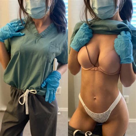 Nurse Showing Us Her Bra And Panties Cufo510