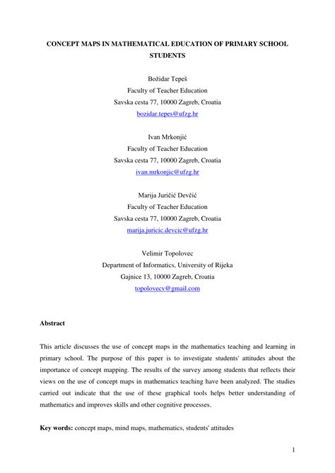 An example of a primary source is the treaty of versailles , which was an important document students should include secondary sources in their research projects as these sources provide this video, primary and secondary sources , provides students with. (PDF) CONCEPT MAPS IN MATHEMATICAL EDUCATION OF PRIMARY ...