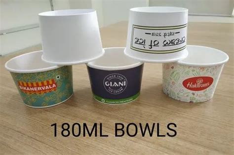 Round Ml Paper Bowls For Event And Party Supplies One Side At Rs Piece In Gurgaon