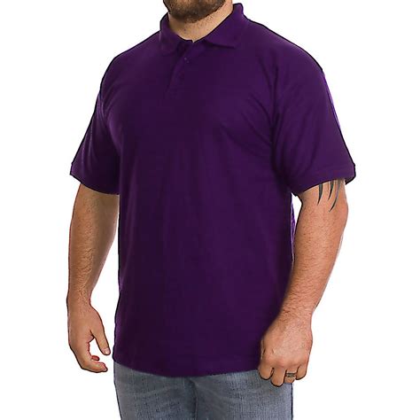 Plain Purple Polo Shirt Bigdude