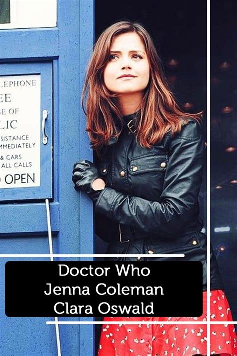 Jenna Coleman Doctor Who Tv Series Leather Jacket Doctor Who Tv