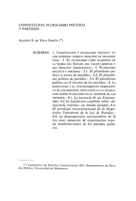 PDF Constitución pluralismo político y partidos