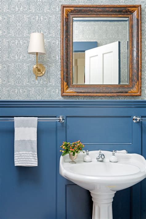 Chic Powder Rooms In Blue Hues Chairish Blog
