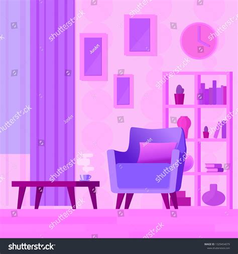 Illustration Modern Living Room Stock Vector Royalty Free 1329454079