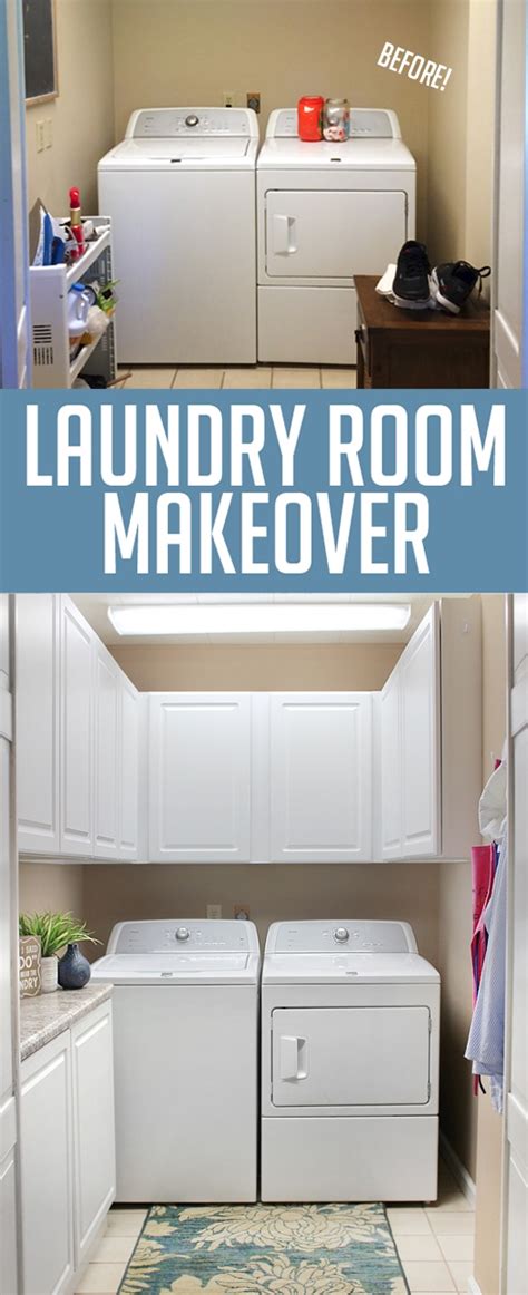 We plan on redoing ours this summer. Laundry Room Makeover - Small laundry room made beautiful