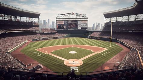 Premium Photo Baseball Stadium Ai Generate
