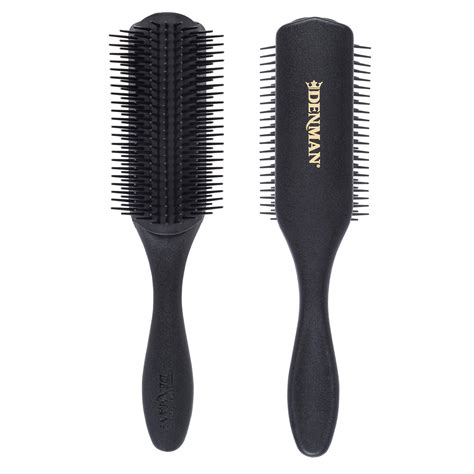 Buy Denman Curly Hair Brush D4 All Black 9 Row Styling Brush For