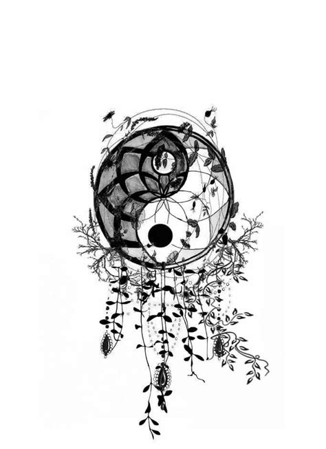 Ying yang dream catcher - par simplement sofie | Tattoo ideas