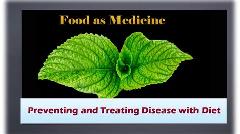 Food As Medicine Preventing And Treating Disease With Diet Youtube