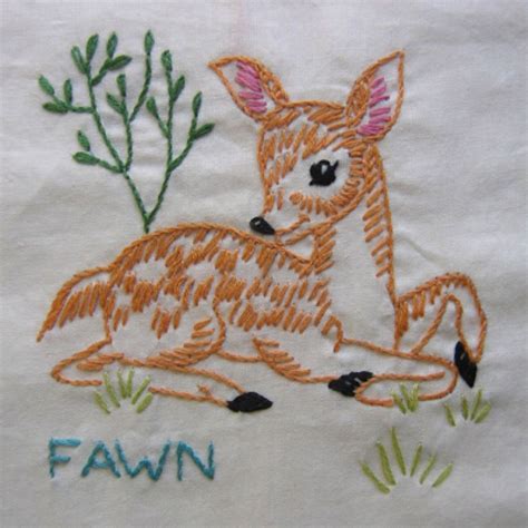 Vp127 Wild Animals Embroidery Patterns Vintage