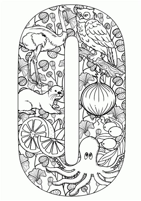 The Letter O Coloring Pages Coloring Home