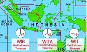 Pembagian Zona Waktu Di Indonesa Wib Wita Dan Wit Pelajaran
