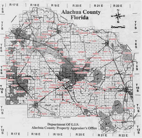 Alachua County Large Scrollable Map