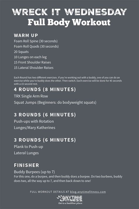 Wreck It Wednesday Full Body Circuit Workout Anytime