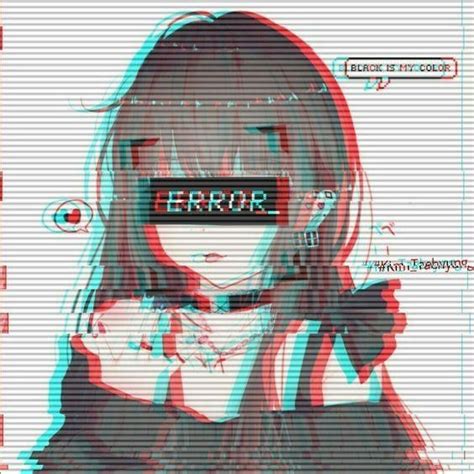 Error Glitch Effect Anime Хацунэ мику Мультипликационные девочки