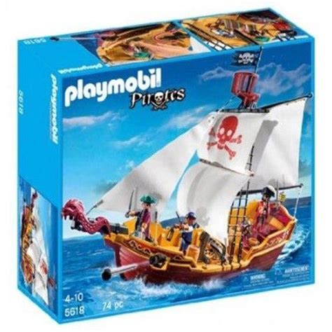 Playmobil Red Serpent Pirate Ship New In Box Open Box 1896749037