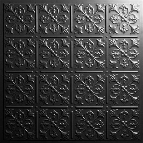 Forget what you heard about making rooms feel. Fleur-de-lis Black Ceiling Tiles