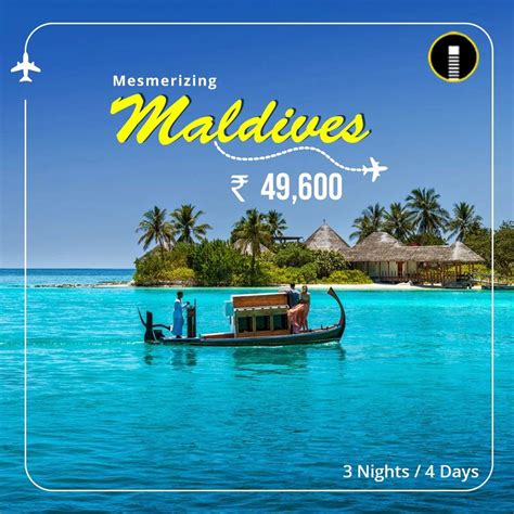 Mesmerizing Maldives Travel Package Banner Design Maldives Travel