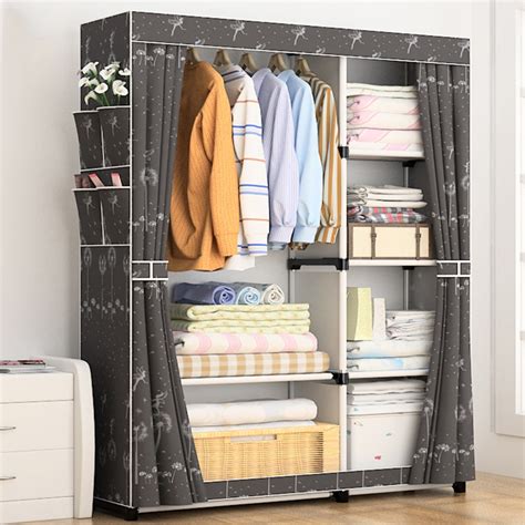 These wardrobes give a natural look to a bedroom's interior and also come in both light and dark tones. DIY Non woven fold Portable Storage furniture When the ...
