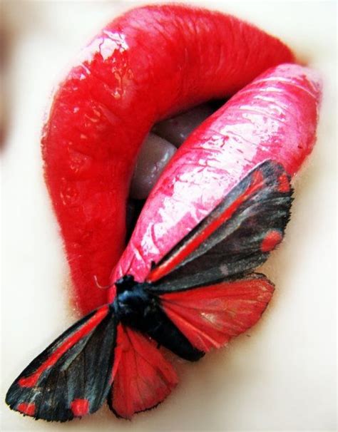 Butterfly Beautiful Lips Nice Lips Hot Lips