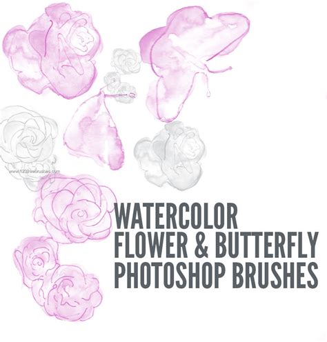 Free watercolor flowers for photoshop. Watercolor Floral | Photoshop Brushes Download ...