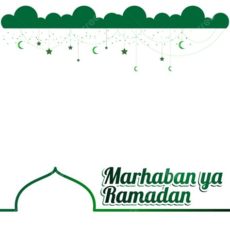 Ramadan Islamic Mosque Vector Design Images Marhaban Ya Ramadan Doom