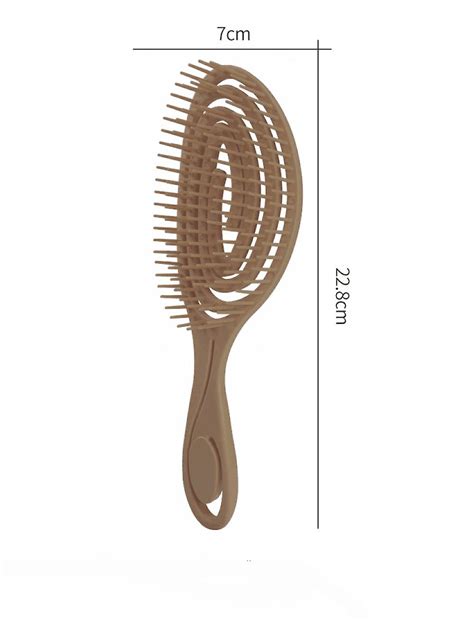 Wekity Set Of 2 Hollow Out Hair Brush Scalp Massage Combs Hair Styling