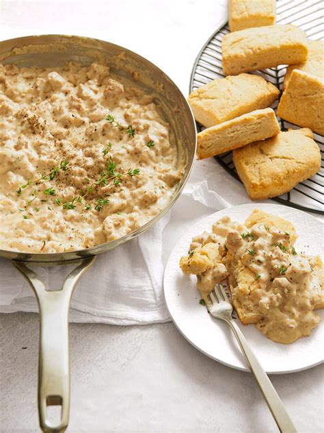 Gluten Free Buttermilk Biscuits With Sausage Gravy Better Homes And Gardens