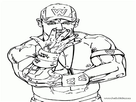 John Cena Coloring Pages Clip Art Library