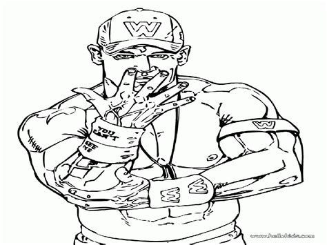 If you like challenging coloring pages, try this wrestler john cena coloring page. john cena coloring pages - Clip Art Library