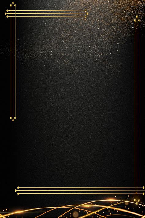 Black Gold Business Invitation Invitation Background Template Gold And