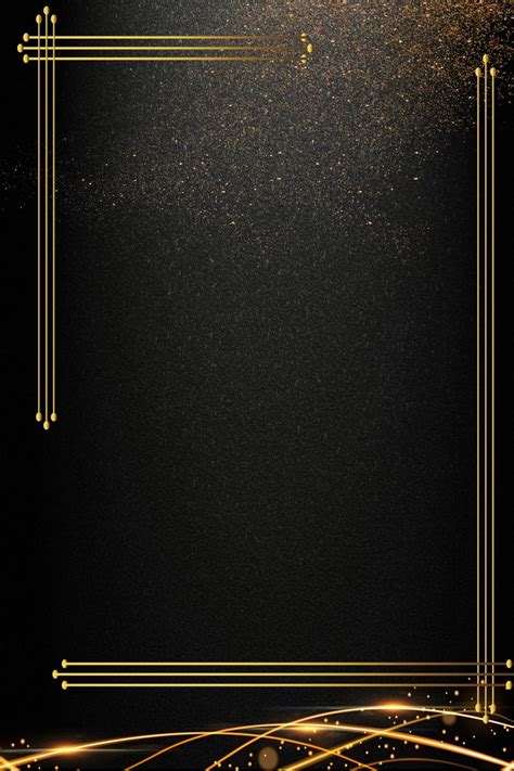 Black Gold Business Invitation Invitation Background Template Золотые