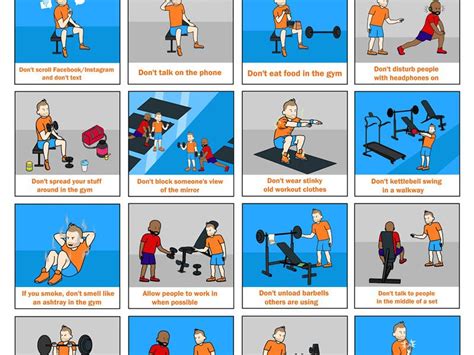 40 Gym Rules You Should Know Infographic Best Infographics