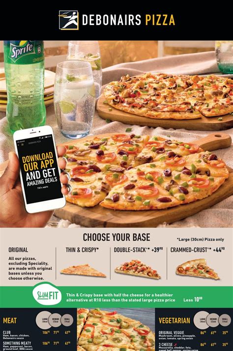 Debonairs Pizza Menu Prices & Specials