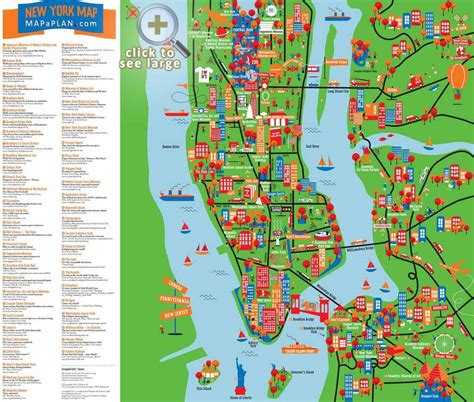 Maps Of New York Top Tourist Attractions Free Printable Within Images