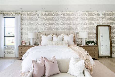 Beige And Pink Bedroom Colors Transitional Bedroom