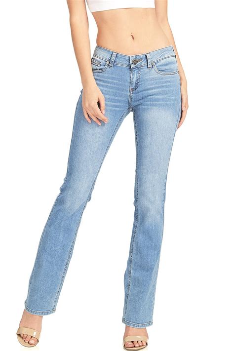 Wax Jean - Wax Jeans Women's Juniors Mid Rise Slimming Bootcut Jeans (7 ...