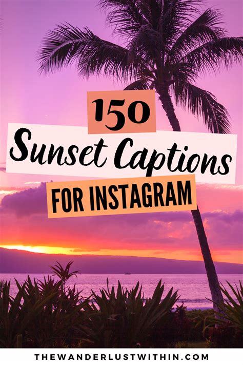 150 Perfect Sunset Captions for Instagram 2020 - The ...