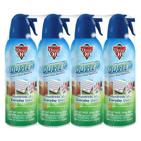 Product Of Dust Off Duster Compressed Gas Instant Dust Remover 4 Pk 10