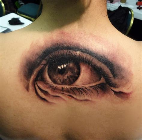 Eyeball Tattoo On Back By Ian Robert Mckown Tattoonow