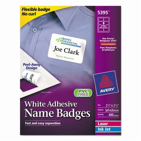 50 Avery Name Badge Labels Template
