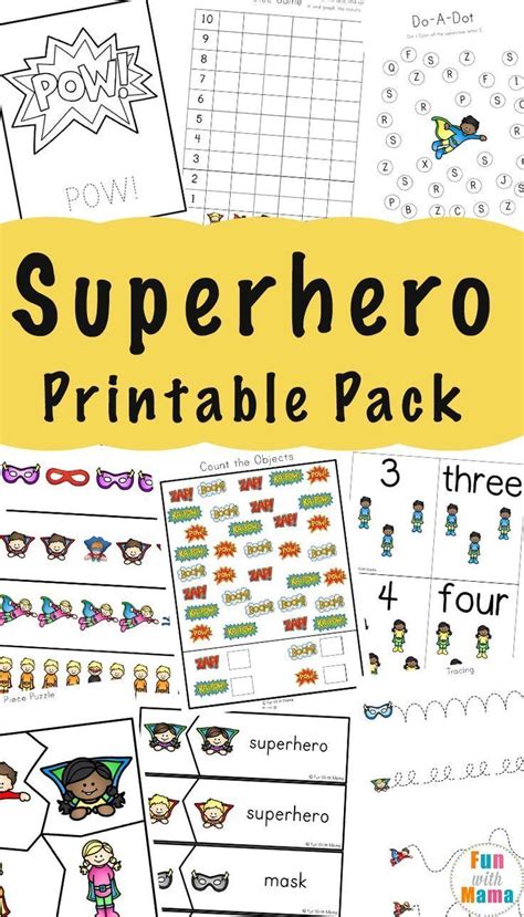 This printable activity is aimed at children ages three through eight. Superhero Games, Coloring Pages + Printables | Superhero theme preschool, Superhero preschool ...