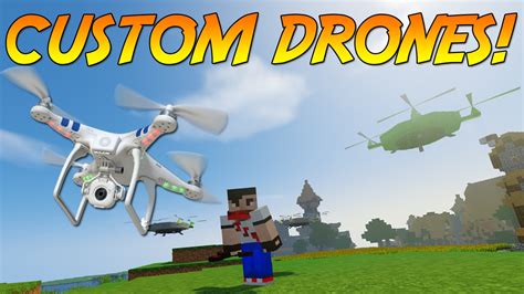 DRONES IN MINECRAFT! [1.10] | Mod Showcase! 