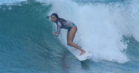 Female Surfer Malia Manuel Skills Surfing Video
