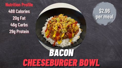 Bacon Cheeseburger Bowl Youtube