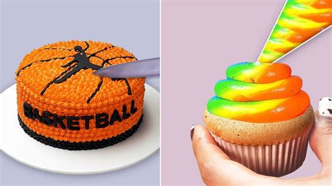 A Simple Basketball Chocolate Cake 🏀 🏀 Cake Decorating Challenge