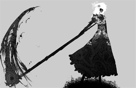 800x600 Resolution Grim Reaper Illustration Scythe Monochrome Hd