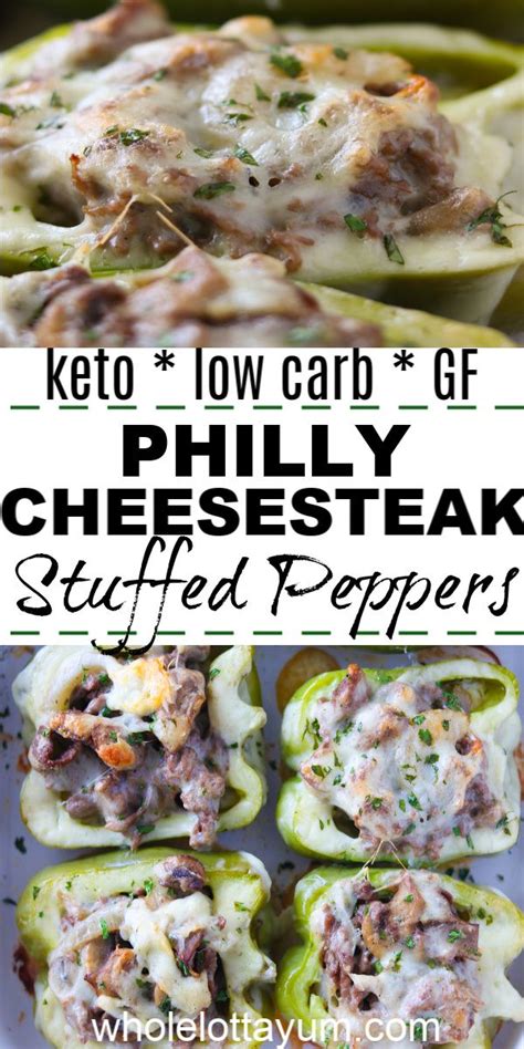 This is the perfect weeknight family dinner. Keto Philly Cheese Steak Peppers | Recipe | Stuffed ...