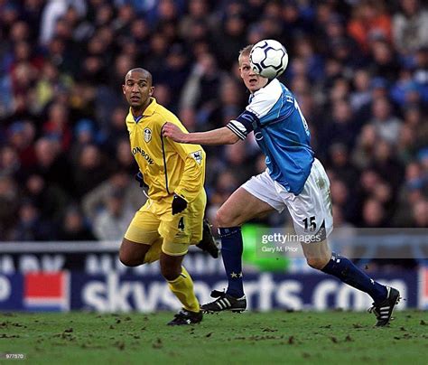 Alf Inge Haaland Of Manchester City And Eric Dacourt Of Leeds United