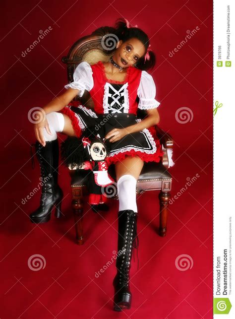 Anime Goth Doll Stock Photo Image Of Glamour Costume
